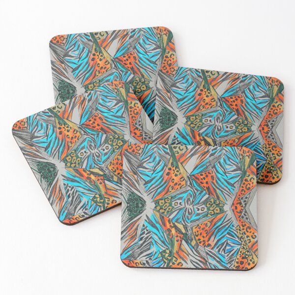 Item preview, Modern Geometric Mixed Animal Print Abstract designed and sold by TaiwanMemory.