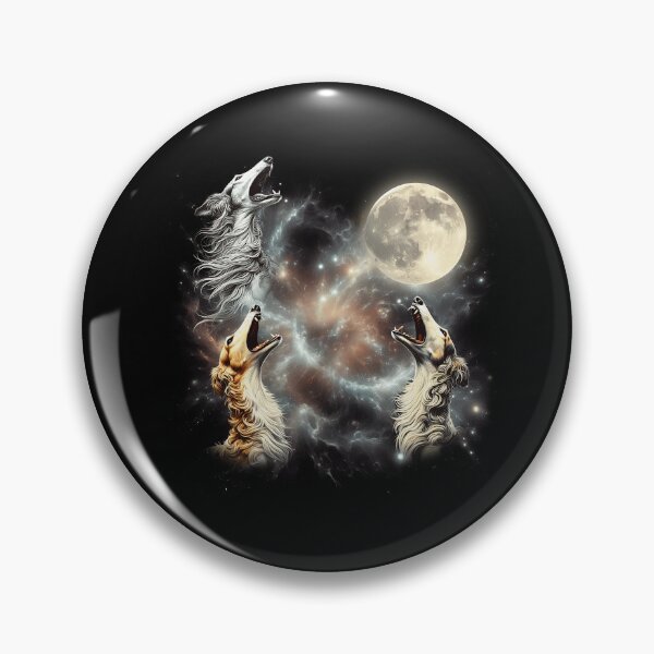 Item preview, Borzoi Howling Moon Lover Dog designed and sold by MosaikkiArt.
