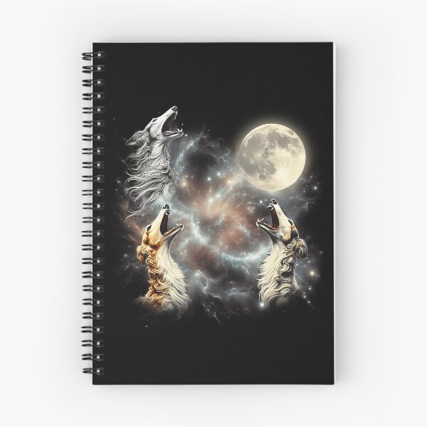 Item preview, Borzoi Howling Moon Lover Dog designed and sold by MosaikkiArt.