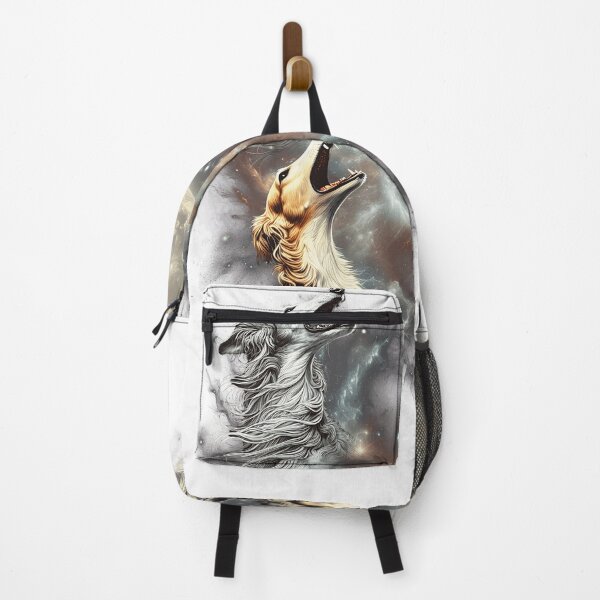 Item preview, Borzoi Howling Moon Lover Dog designed and sold by MosaikkiArt.