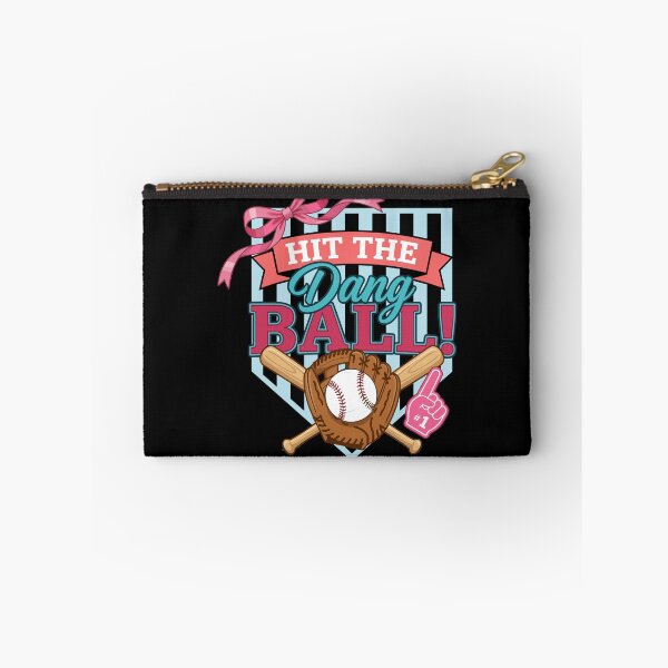 Item preview, Hit The Dang Ball Girls Softball Preppy Bow designed and sold by KroghDs.