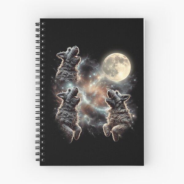Item preview, Bouvier des Flandres Howling Moon Lover Dog designed and sold by MosaikkiArt.