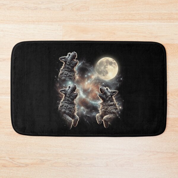Item preview, Bouvier des Flandres Howling Moon Lover Dog designed and sold by MosaikkiArt.