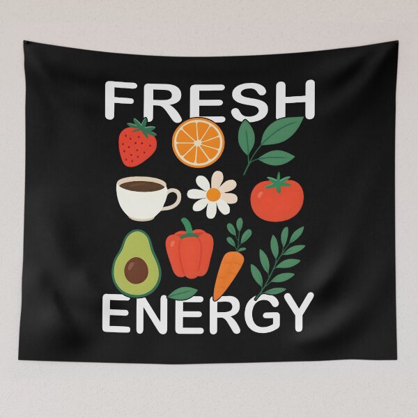 Item preview, Fresh Energy Healthy Lifestyle Shirt Fruits Veggies Wellness Design designed and sold by Jt41.