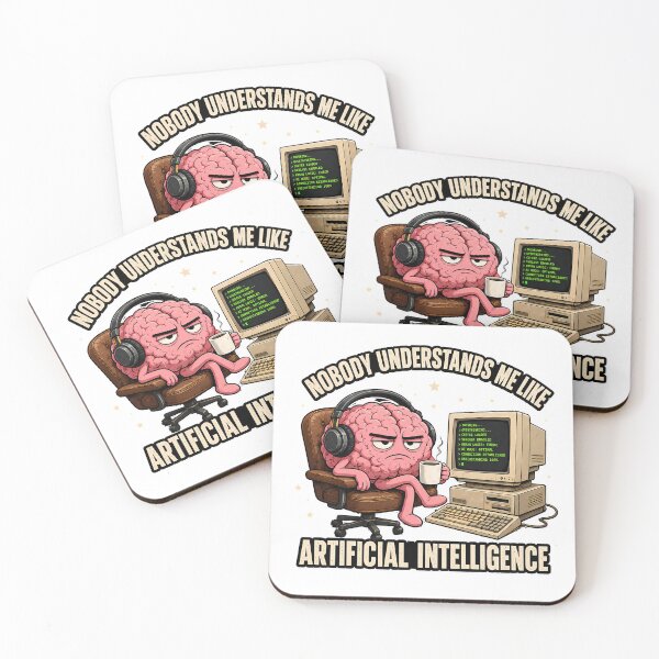 Item preview, Nobody Understands Me Like Artificial Intelligence Grumpy Brain designed and sold by chattsuede.