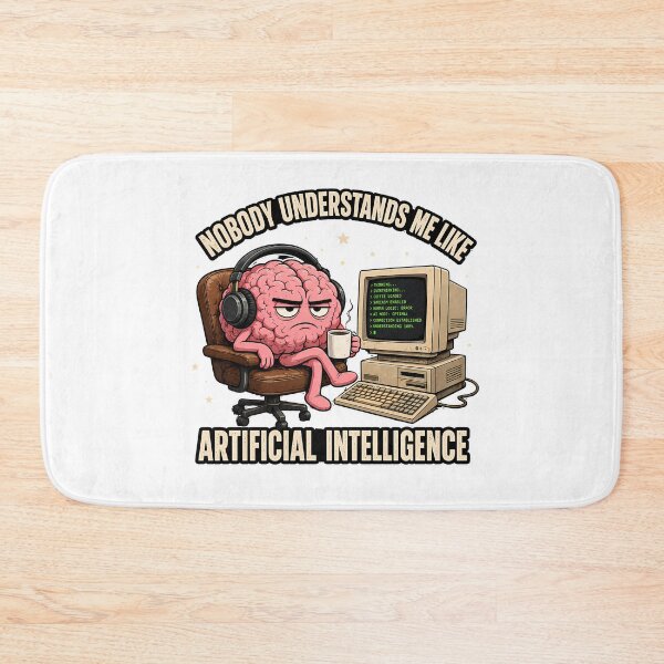 Item preview, Nobody Understands Me Like Artificial Intelligence Grumpy Brain designed and sold by chattsuede.