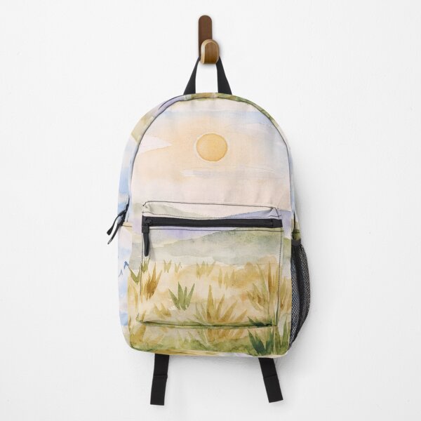Item preview, Soft Horizon Meadow – Pastel Watercolor Landscape designed and sold by blankTeeShirt.