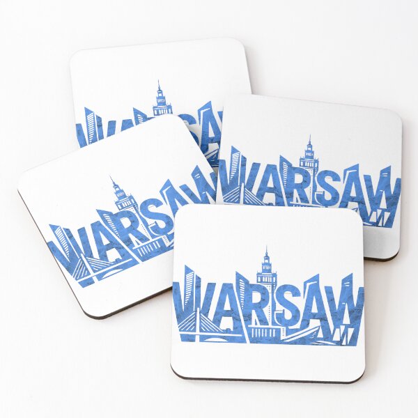 Item preview, Warsaw Skyline Typography – Modern Architectural Cityscape designed and sold by RDproject.