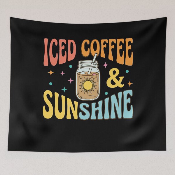 Item preview, Iced Coffee & Sunshine Retro Summer Groovy designed and sold by KroghDs.