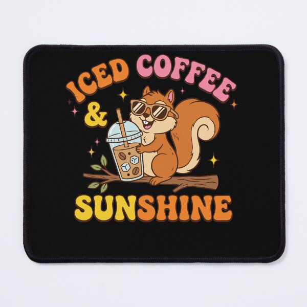 Item preview, Iced Coffee Squirrel Retro Summer Sunshine Gift designed and sold by KroghDs.