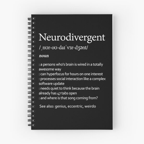 Item preview, Neurodivergent Definition Funny Autism ADHD Humor Gift designed and sold by Say It With Ink.