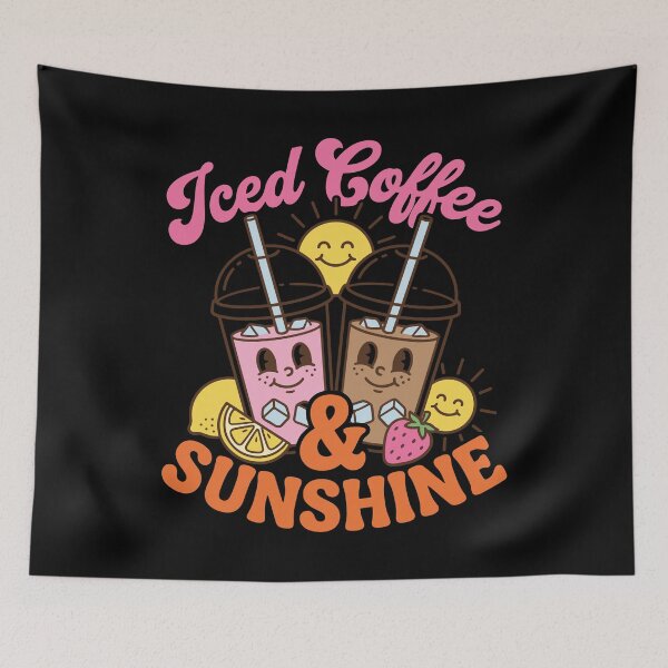Item preview, Retro Iced Coffee and Sunshine Summer Aesthetic designed and sold by KroghDs.