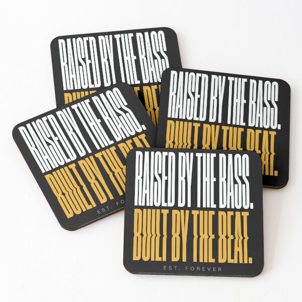 Item preview, Raised by the Bass Built by the Beat – Bold Hip Hop Streetwear T‑Shirt designed and sold by SonglyMusic.