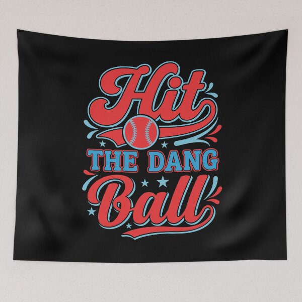 Item preview, Retro Baseball Hit the Dang Ball Mom Dad Youth designed and sold by KroghDs.