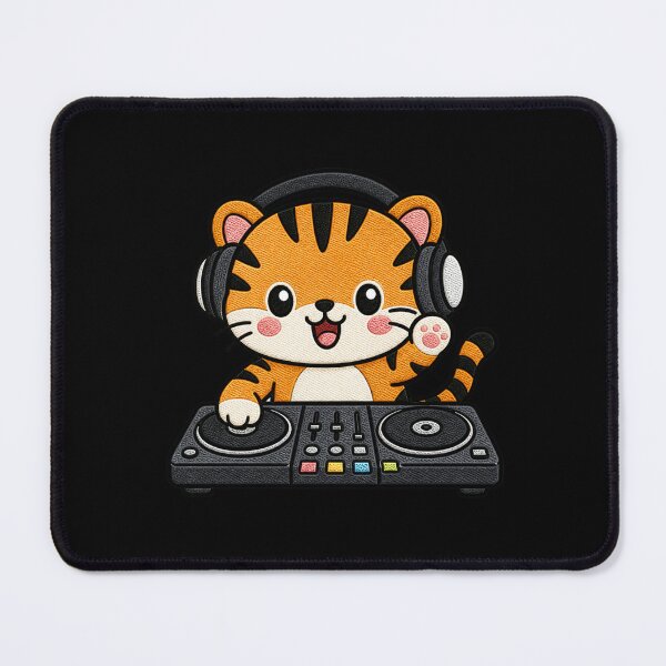 Item preview, Tiger DJ – Cute Kawaii Music Animal Design designed and sold by ColorSplash123.