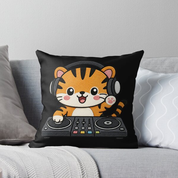 Item preview, Tiger DJ – Cute Kawaii Music Animal Design designed and sold by ColorSplash123.