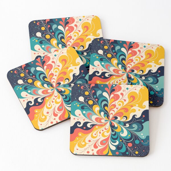 Item preview, Explosion of Colorful Flourishes – Abstract Filigree Art designed and sold by ShaDeS-AI-Art.