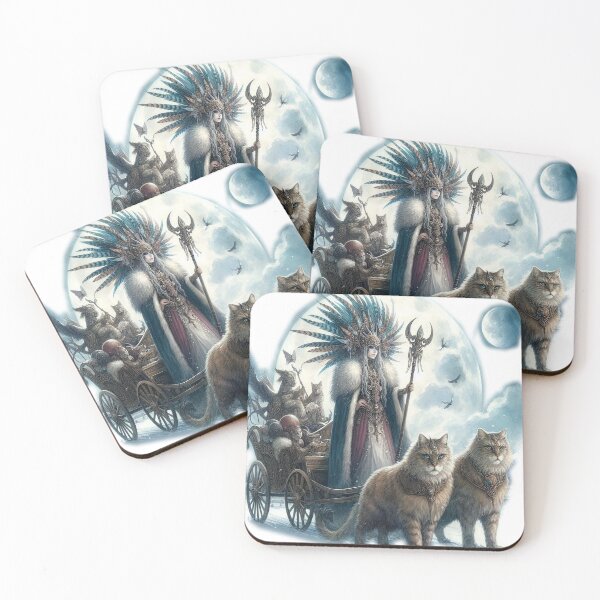 Item preview, freja and her cats designed and sold by Foxlindesigns.