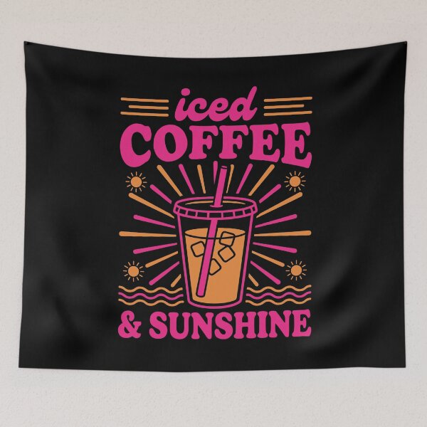 Item preview, Retro Iced Coffee Sunshine Preppy Summer Women designed and sold by KroghDs.