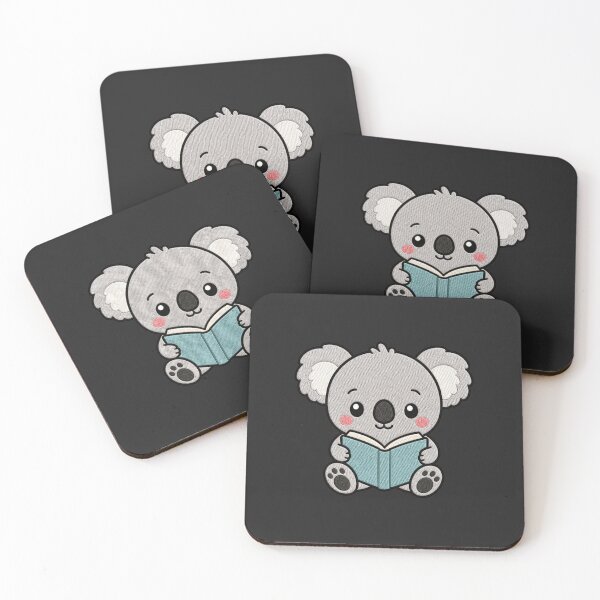 Item preview, Koala Reader – Cute Kawaii Book Lover Design designed and sold by ColorSplash123.