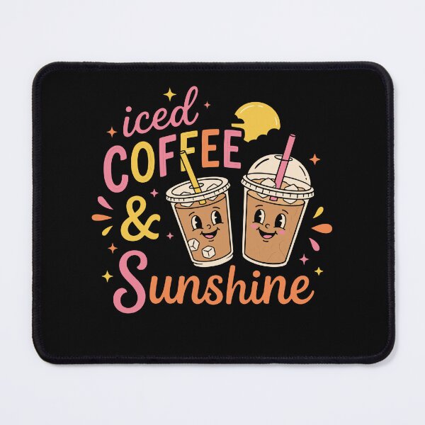 Item preview, Iced Coffee Sunshine Retro Summer Cute Cartoon designed and sold by KroghDs.