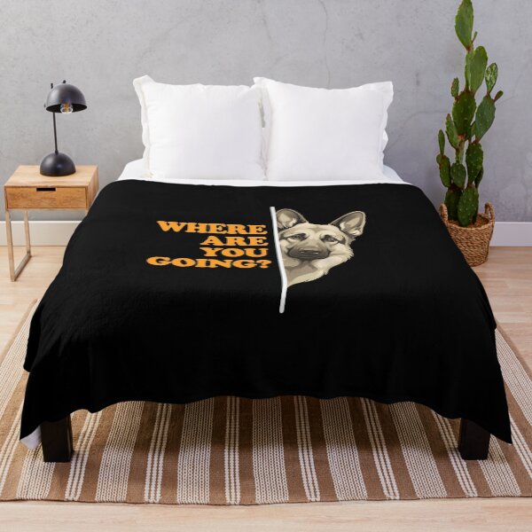 Item preview, Where Are You Going German Shepherd Dog Peeking designed and sold by OlyvieArt.