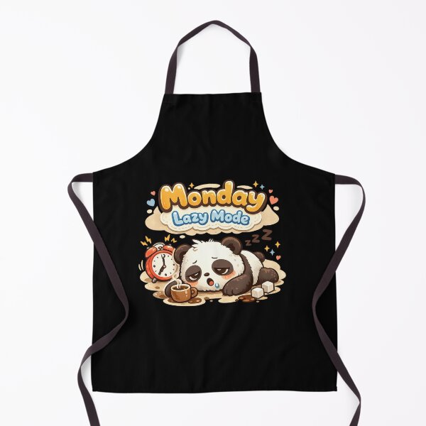 Item preview, Cute Panda Monday Lazy Mode – Tired Panda Coffee Monday Mood T-Shirt designed and sold by DarojadNR.