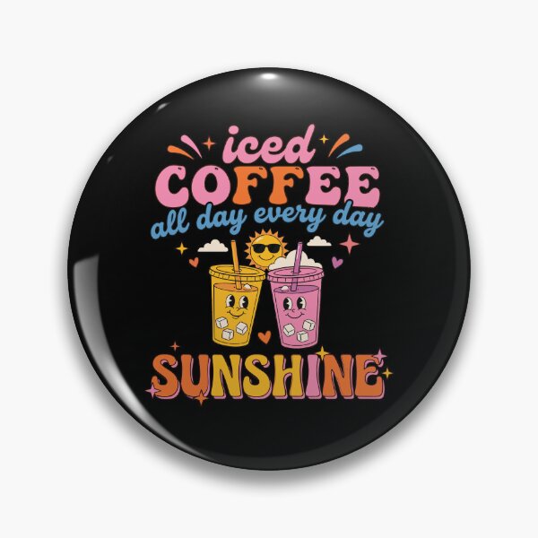 Item preview, Retro Iced Coffee Sunshine Cute Summer Groovy designed and sold by KroghDs.