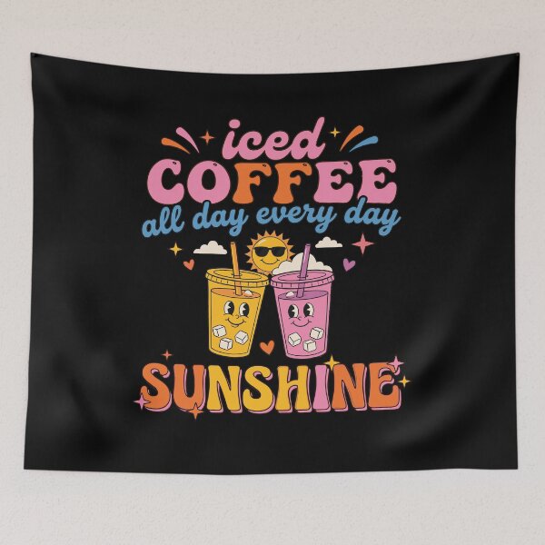 Item preview, Retro Iced Coffee Sunshine Cute Summer Groovy designed and sold by KroghDs.