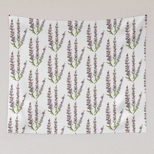 Item preview, Soft Lavender Blooms Watercolor Illustration designed and sold by Lush Brush & Line.