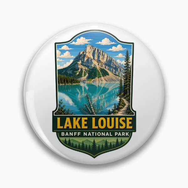 Item preview, Banff National Park Retro Sticker Design designed and sold by Gideon Emmerich.