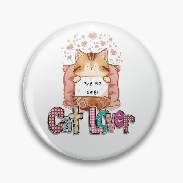 Item preview, Take Me Home Cute Ginger Cat | Patchwork Cat Lover Art designed and sold by StudioNoRule.