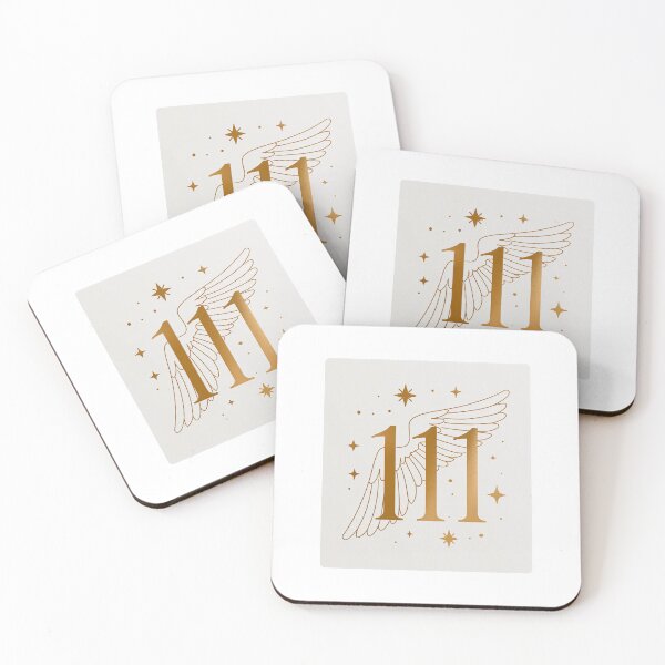 Item preview, 111 Angel Number Gold Wings Mystical Sticker designed and sold by usagiink.