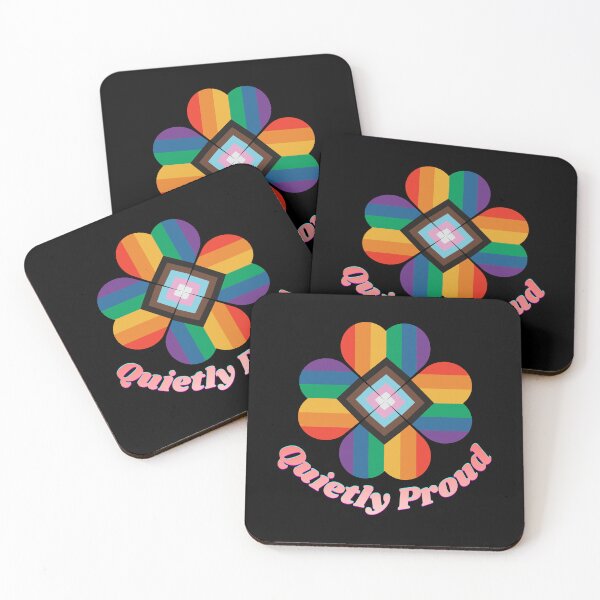 Item preview, Quietly Proud Clover Leaf Minimal LGBTQ Pride Design Subtle Support Gift designed and sold by Im-Ara.