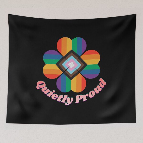 Item preview, Quietly Proud Clover Leaf Minimal LGBTQ Pride Design Subtle Support Gift designed and sold by Im-Ara.