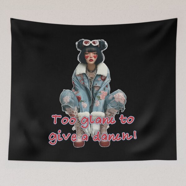 Item preview, Too Glam To Give A Damn | Edgy Fashion Girl Streetwear designed and sold by StudioNoRule.