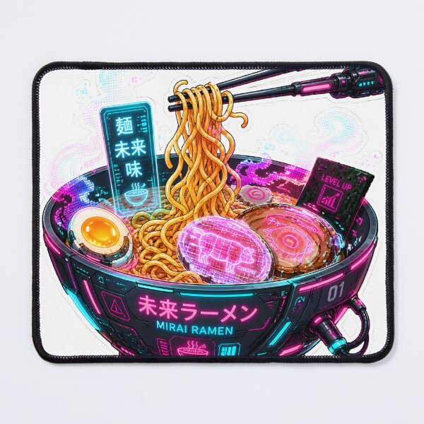 Item preview, Cyber Neon Ramen - Tokyo Future Food designed and sold by KS Stamped.