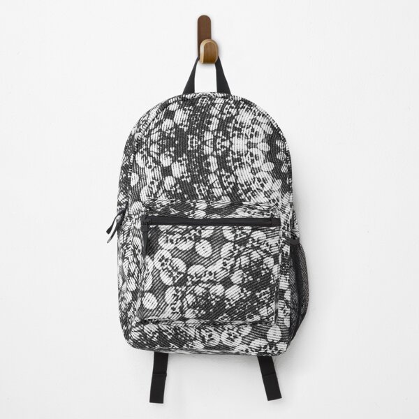 Item preview, Grunge Skull Mandala – Black and White Distressed Kaleidoscope, Dark Gothic Pattern designed and sold by cr6zym1nd.