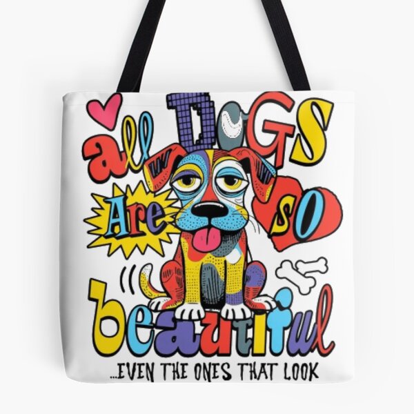 Item preview, All Dogs Are So Beautiful – Colorful Mixed Breed Puppy Art designed and sold by GenZFashion000.