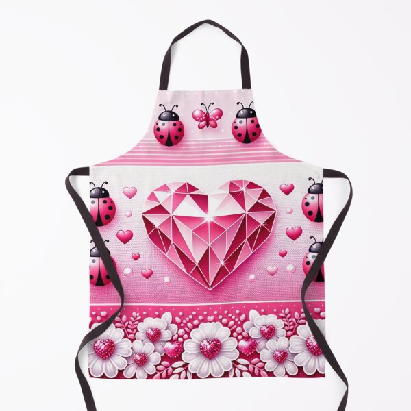 Item preview, Geometric Heart with Ladybugs designed and sold by purplesensation.
