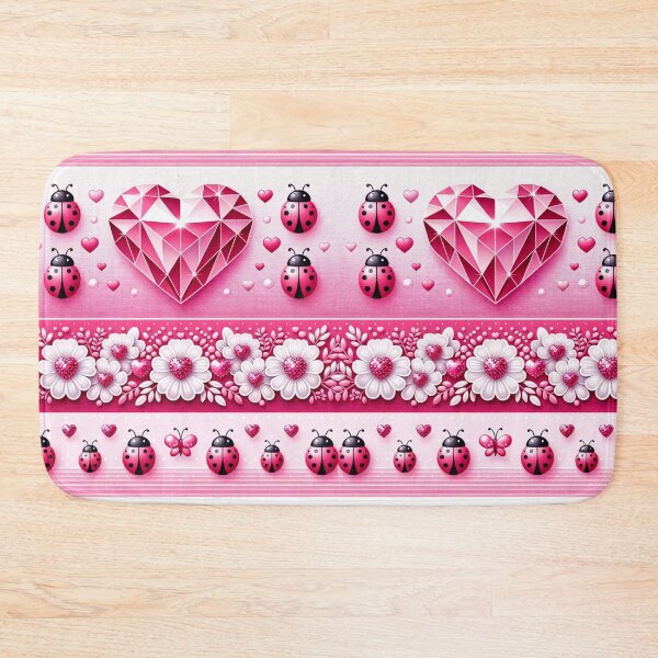 Item preview, Geometric Heart with Ladybugs designed and sold by purplesensation.