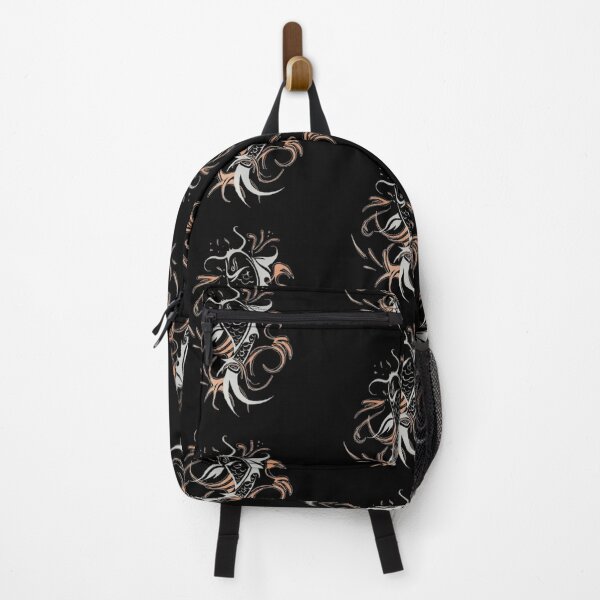 Item preview, Dark Koi Fish Tribal Ink Art Black Gold Design designed and sold by silversketchh.