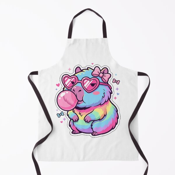 Item preview, Pastel Rainbow Capybara – Coquette Aesthetic & Bubble Gum designed and sold by BumbleBloom7.