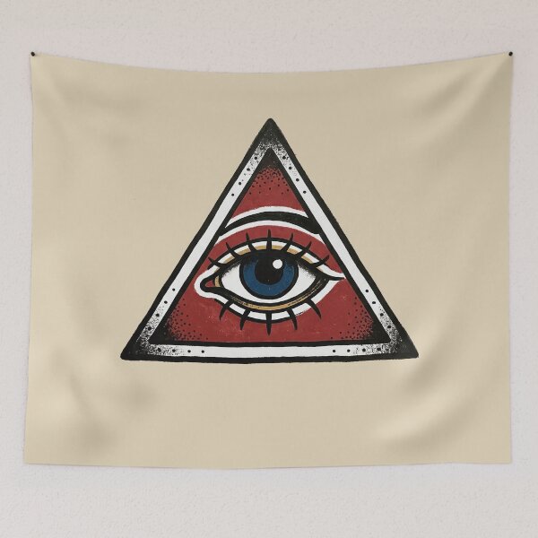 Item preview, Eye Inside Triangle Tattoo designed and sold by Thunderbelts.