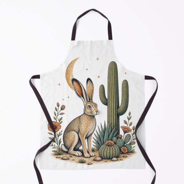 Item preview, Cosmic Desert Wanderer – Celestial Jackrabbit Folk Art designed and sold by Parody-is-King.