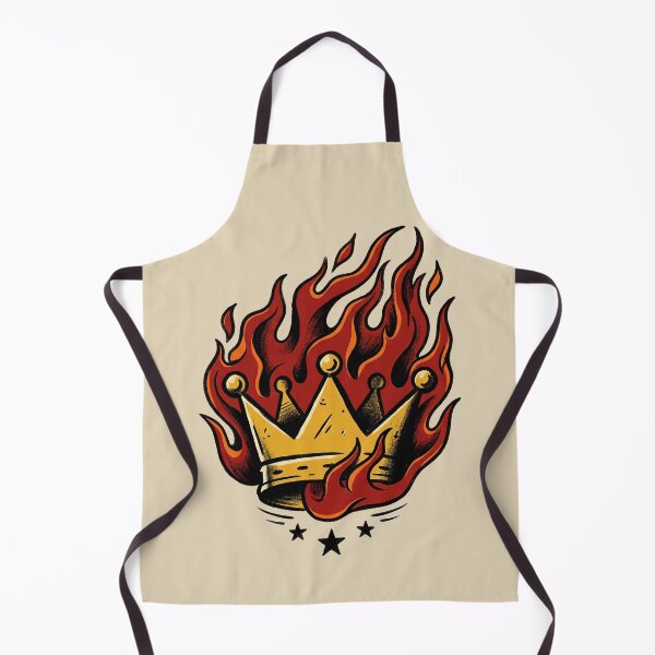 Item preview, Crown With Flames Tattoo designed and sold by Thunderbelts.