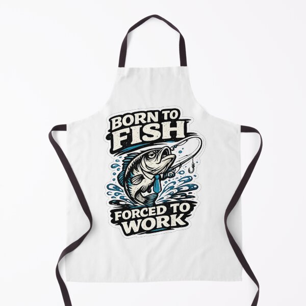 Item preview, Funny Fishing Sticker – Born to Fish Forced to Work – Fisherman Gift designed and sold by YunoStudio.