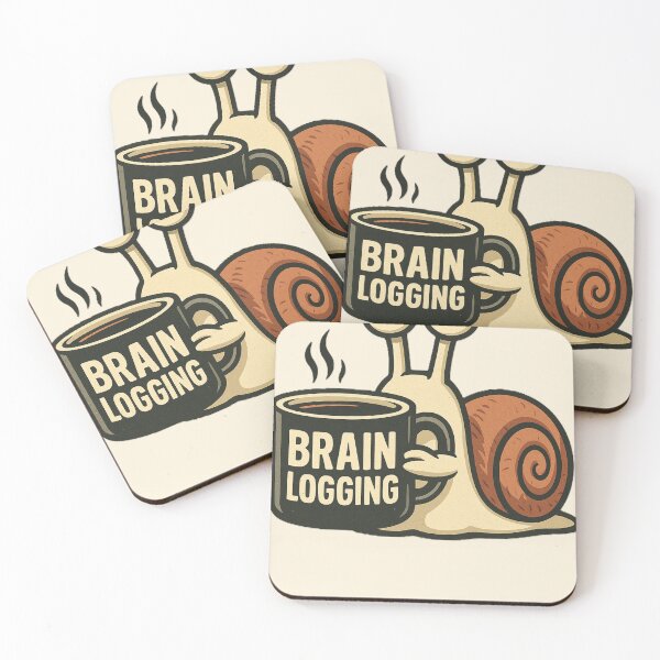Item preview, Brain Lagging Snail Coffee T-Shirt | Slow Life Humor Tee | Introvert Low Energy Aesthetic Shirt designed and sold by Negisandeep studio.