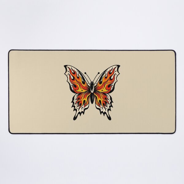 Item preview, Butterfly With Flame Tattoo designed and sold by Thunderbelts.