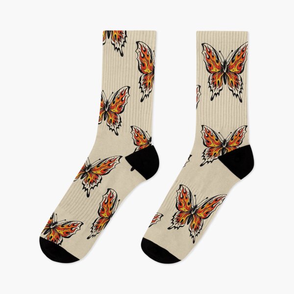 Item preview, Butterfly With Flame Tattoo designed and sold by Thunderbelts.